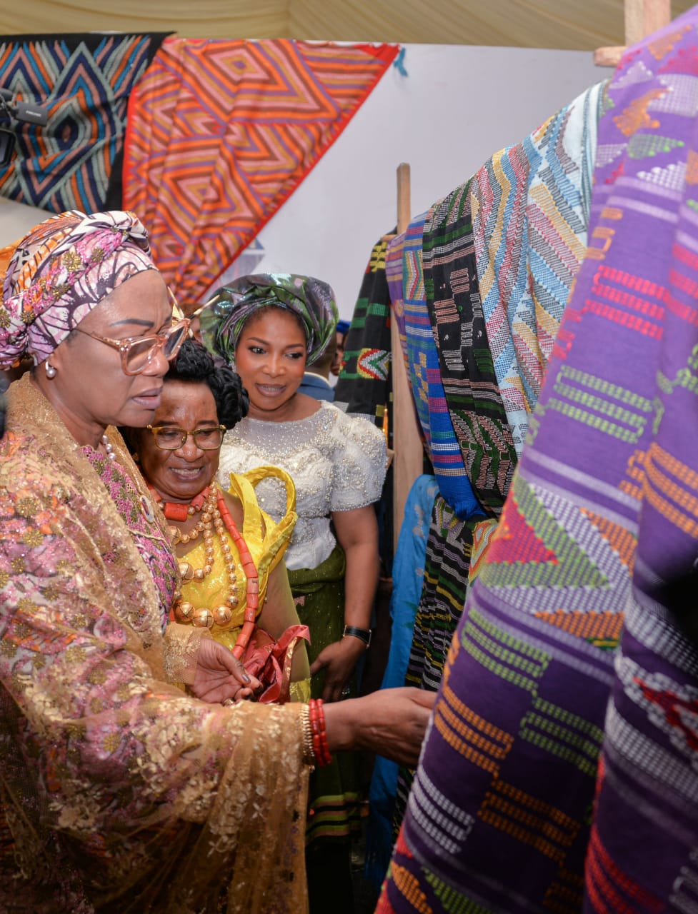 First Lady pledges N2billion to revive centuries-old Akwete weaving industry in Abia state