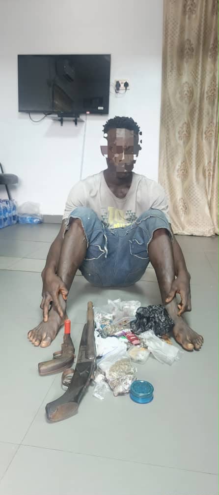Police arrest 22-year-old suspect, recover firearms, cannabis in Lagos