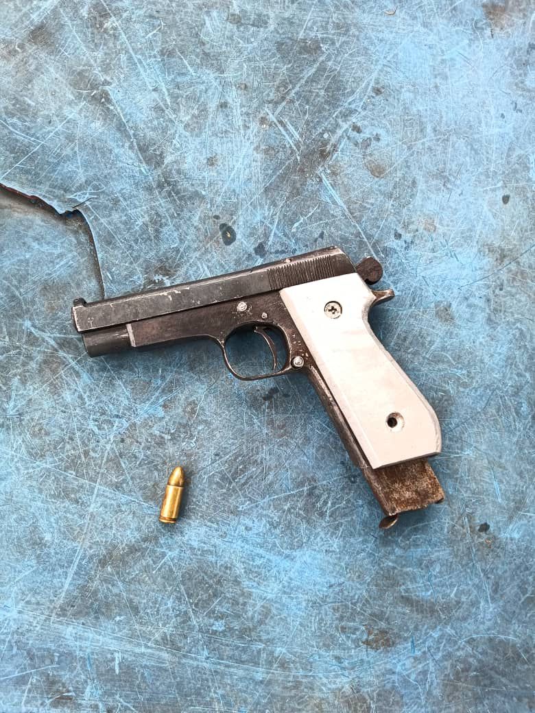 Anambra Police recover fabricated pistol, ammunition during motorcycle snatchers' chase in Nnewi