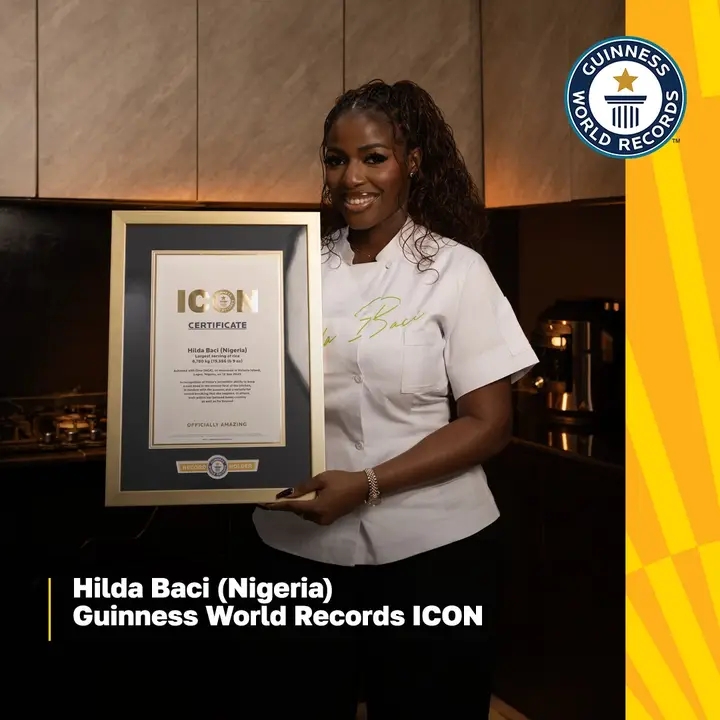 Hilda Baci Crowned Guinness World Records ICON In Historic Recognition