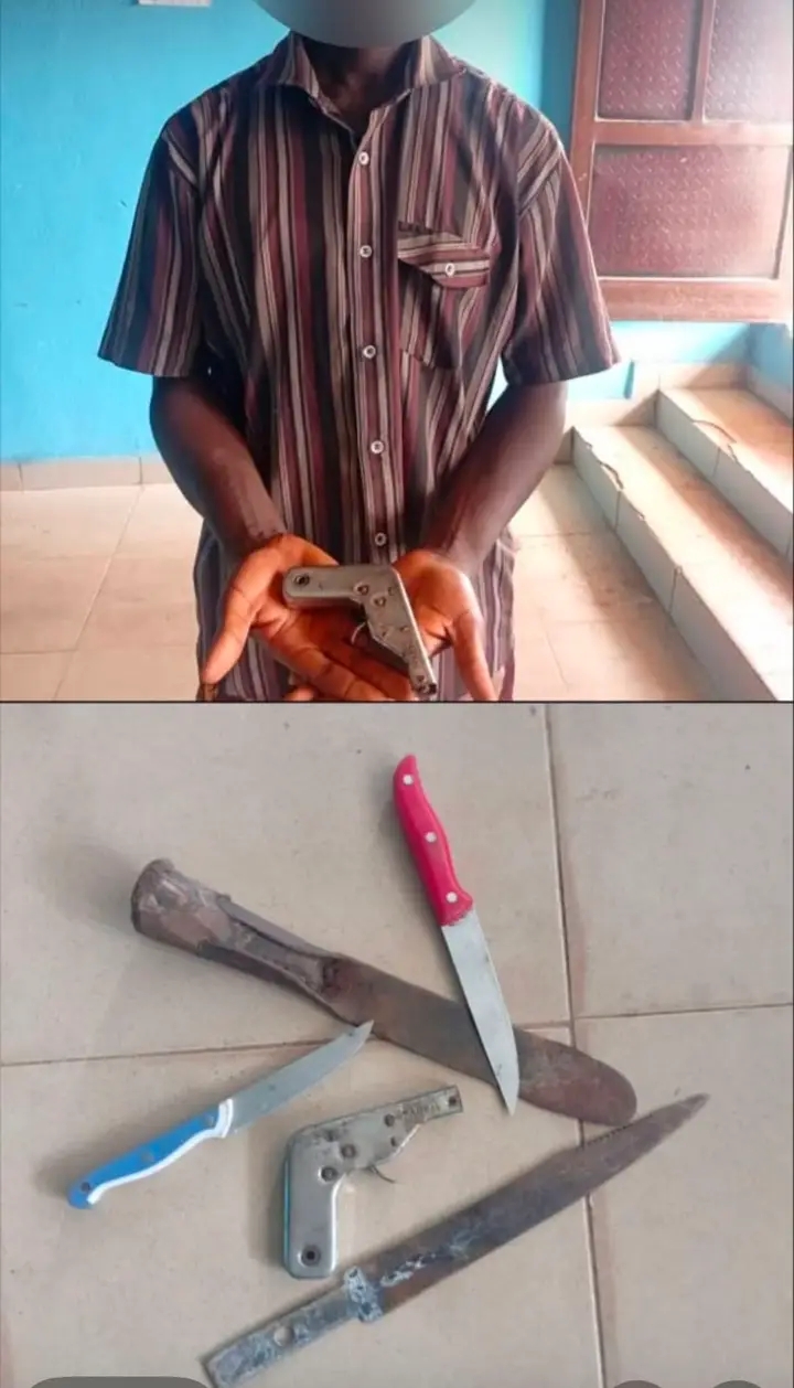 Police arrest 22-year-old man for using fake pistol to rob victims in Abia
